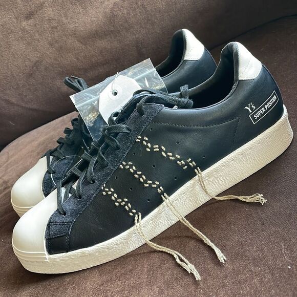 Y-3 Adidas Y's Yohji Yamamoto Super Position Black White deconstruct 10.5 US - Picture 3 of 13